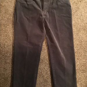 Woman Within Gray Corduroy